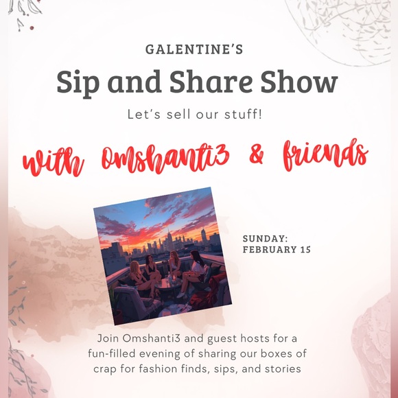 Handbags - Galentine's Sip and Share Show Flyer Feb 15